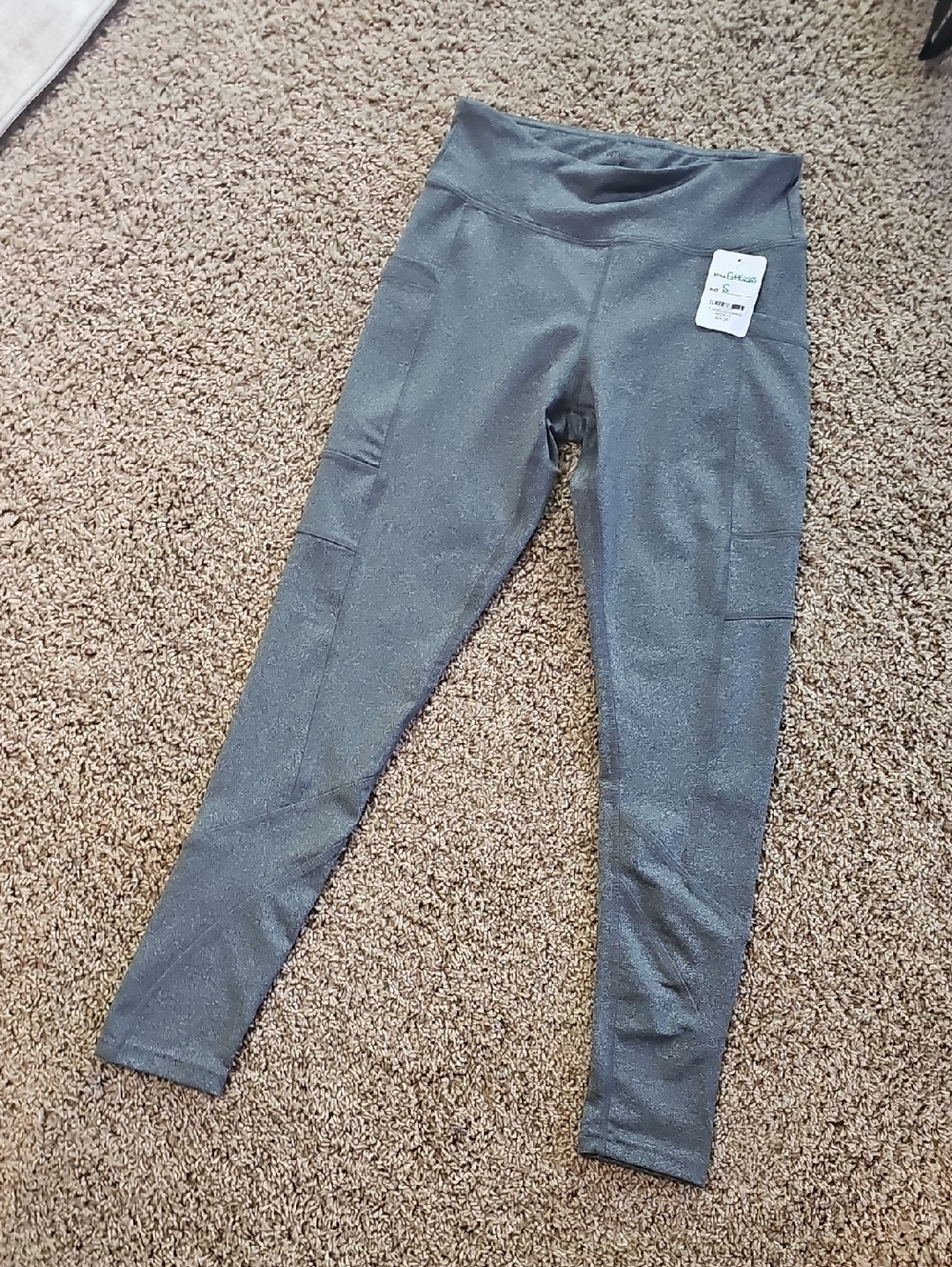 FITKICKS Gray Active Lrggings - Size S